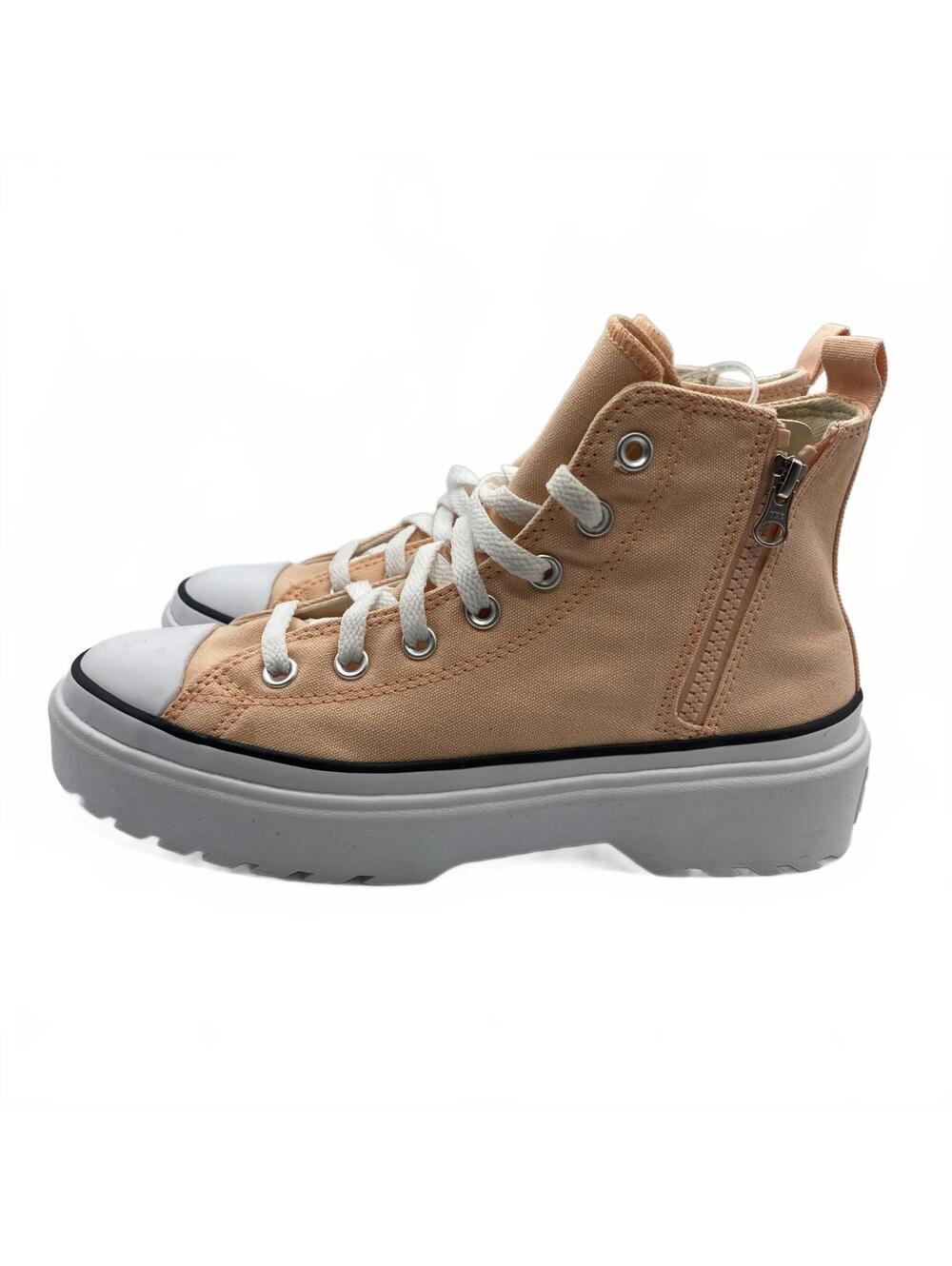 Converse Chuck Taylor All Star Lift Platform High Peach Beam Canvas Size 7 - Picture 3 of 11